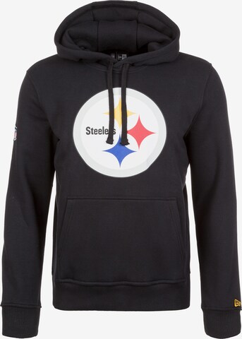 NEW ERA Sweatshirt 'NFL Pittsburgh Steelers' in Schwarz: predná strana