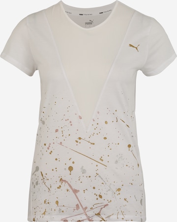 PUMA Performance Shirt 'Metal Splash' in White: front