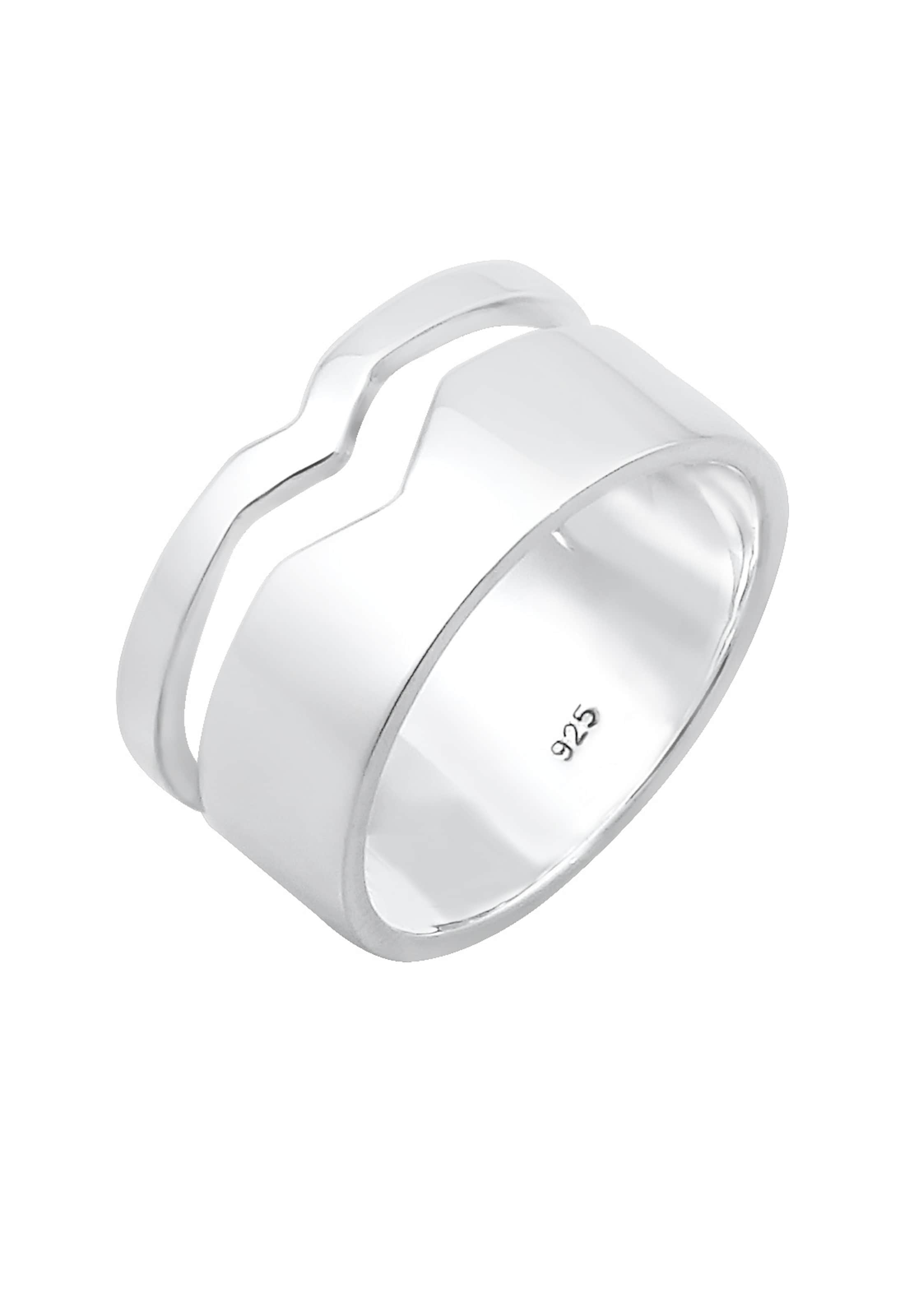 ELLI Ring in Zilver: voorkant