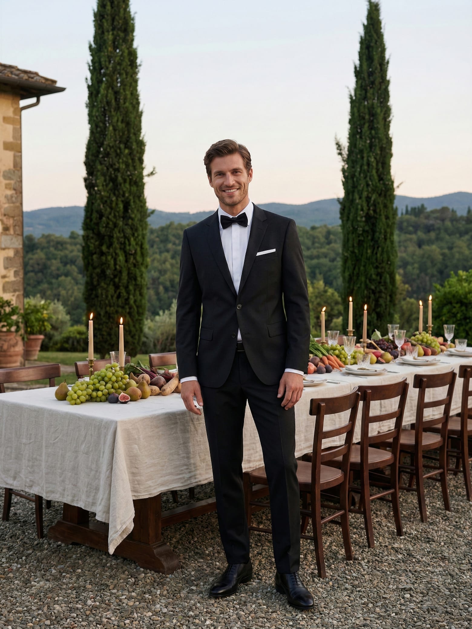 Formalna poročna obleka Elegantni videz za goste