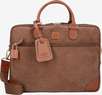 Bric's Document Bag 'Life' in Brown: front