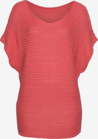 LASCANA Sweater in Orange: front