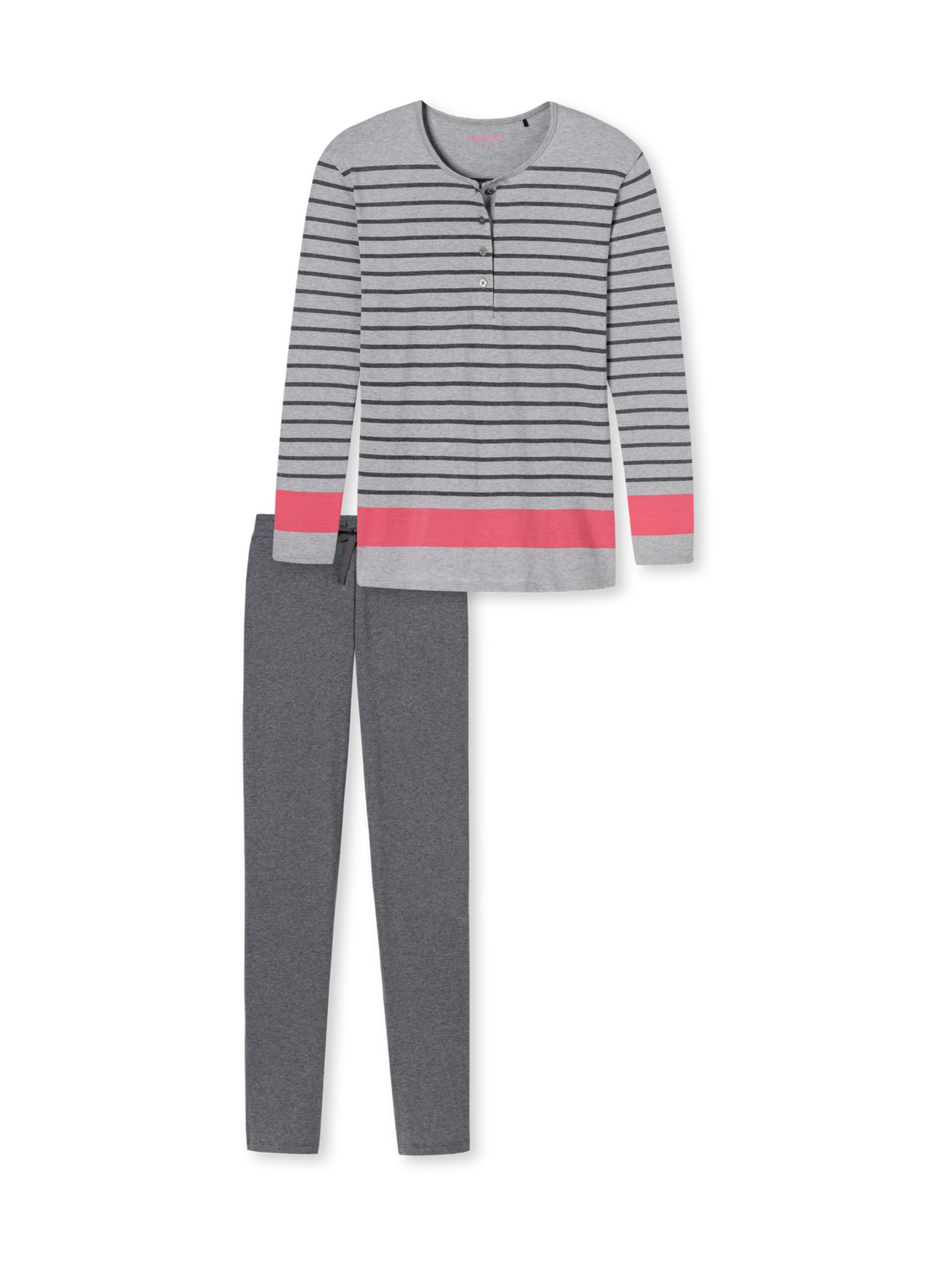 SCHIESSER - Pyjama in de kleur Zilvergrijs