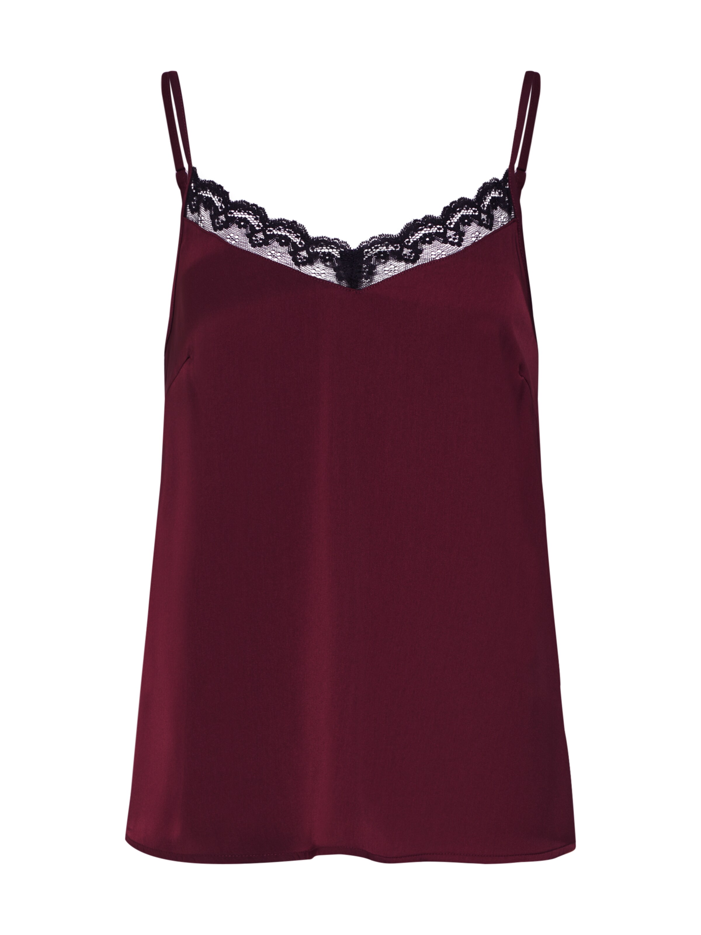 VERO MODA - Blouse 'INDIA' in de kleur Wijnrood