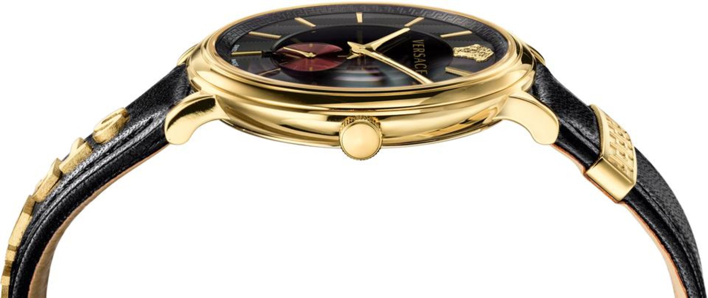 VERSACE Analoguhr 'VBQ050017' in Schwarz