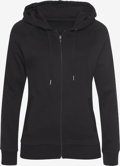 LASCANA ACTIVE Kapuzensweatjacke in schwarz, Produktansicht