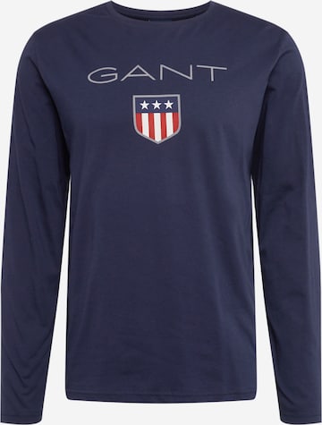 GANT T-shirt 'SHIELD' i blå: framsida