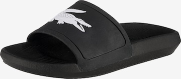 LACOSTE Mules 'Croco Slide' in Black: front