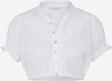 Blouse folklorique 'B-4020' STOCKERPOINT en blanc : devant