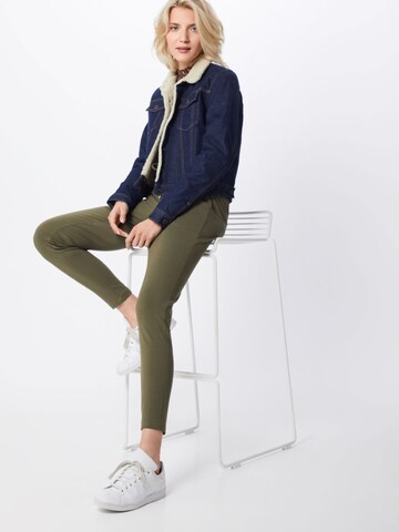 VERO MODA Tapered Bandplooibroek 'Eva' in Groen