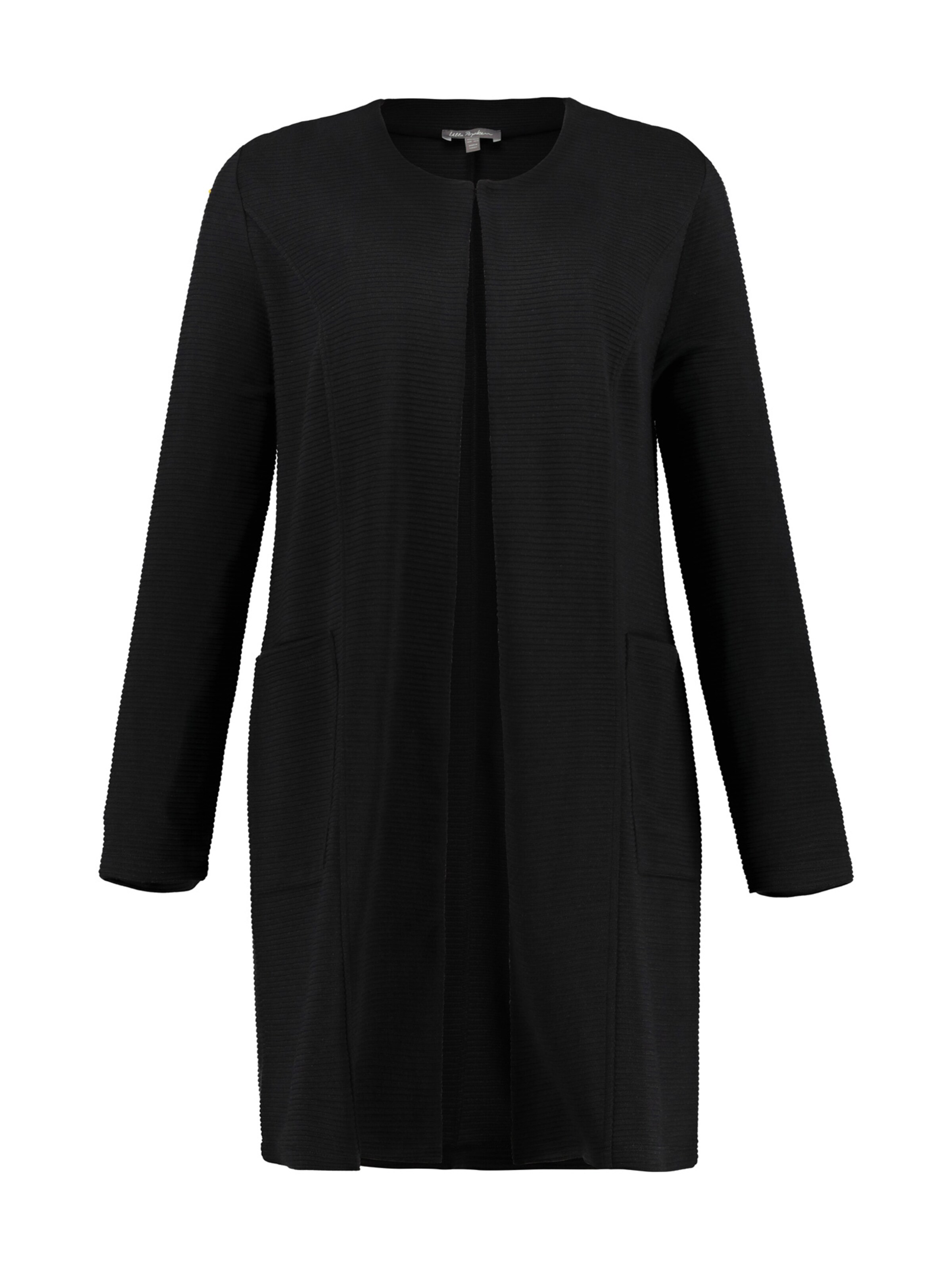 Ulla Popken - Gebreid vest in de kleur Zwart