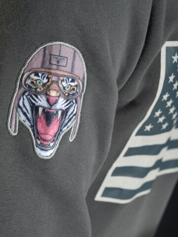 TOP GUN Sweatshirt ' TG-9018 ' in Grijs