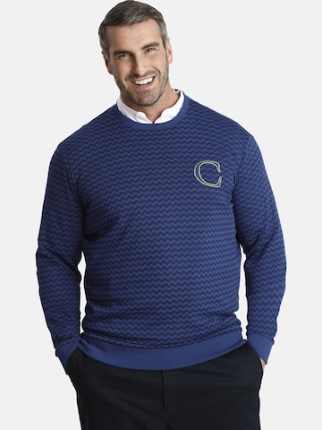 Charles Colby Sweatshirt ' Earl' in Blau: Vorderseite