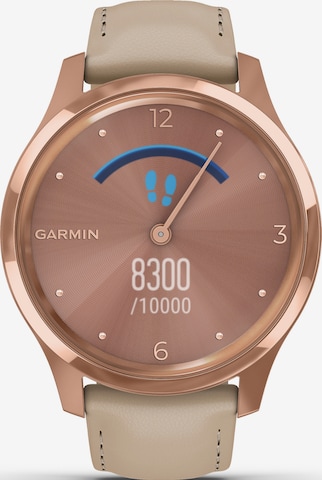 GARMIN Uhr 'vívomove Luxe' in Beige