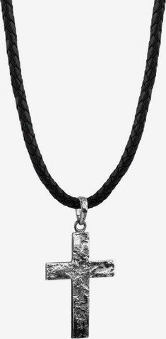 Collana 'Kreuz' di KUZZOI in nero: frontale