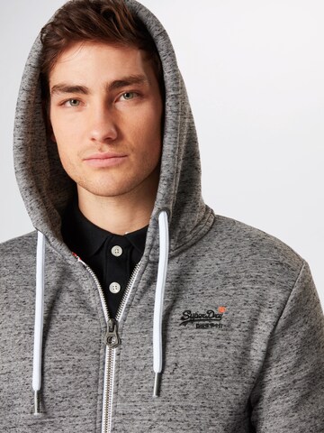 Superdry Zip-Up Hoodie in Grey