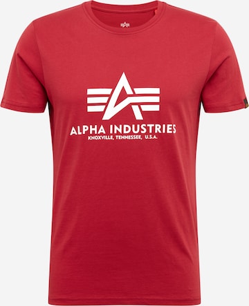 T-Shirt ALPHA INDUSTRIES en rouge : devant