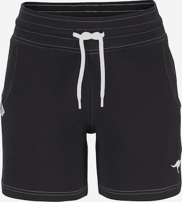 KangaROOS Regular Shorts in Schwarz: predná strana