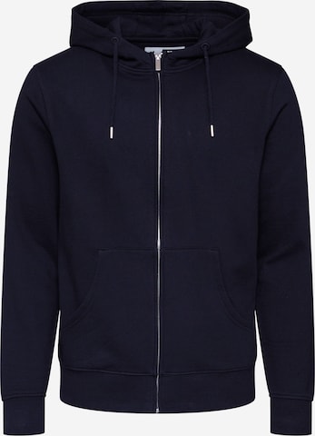 !Solid Zip-Up Hoodie 'Morgan' in Black: front