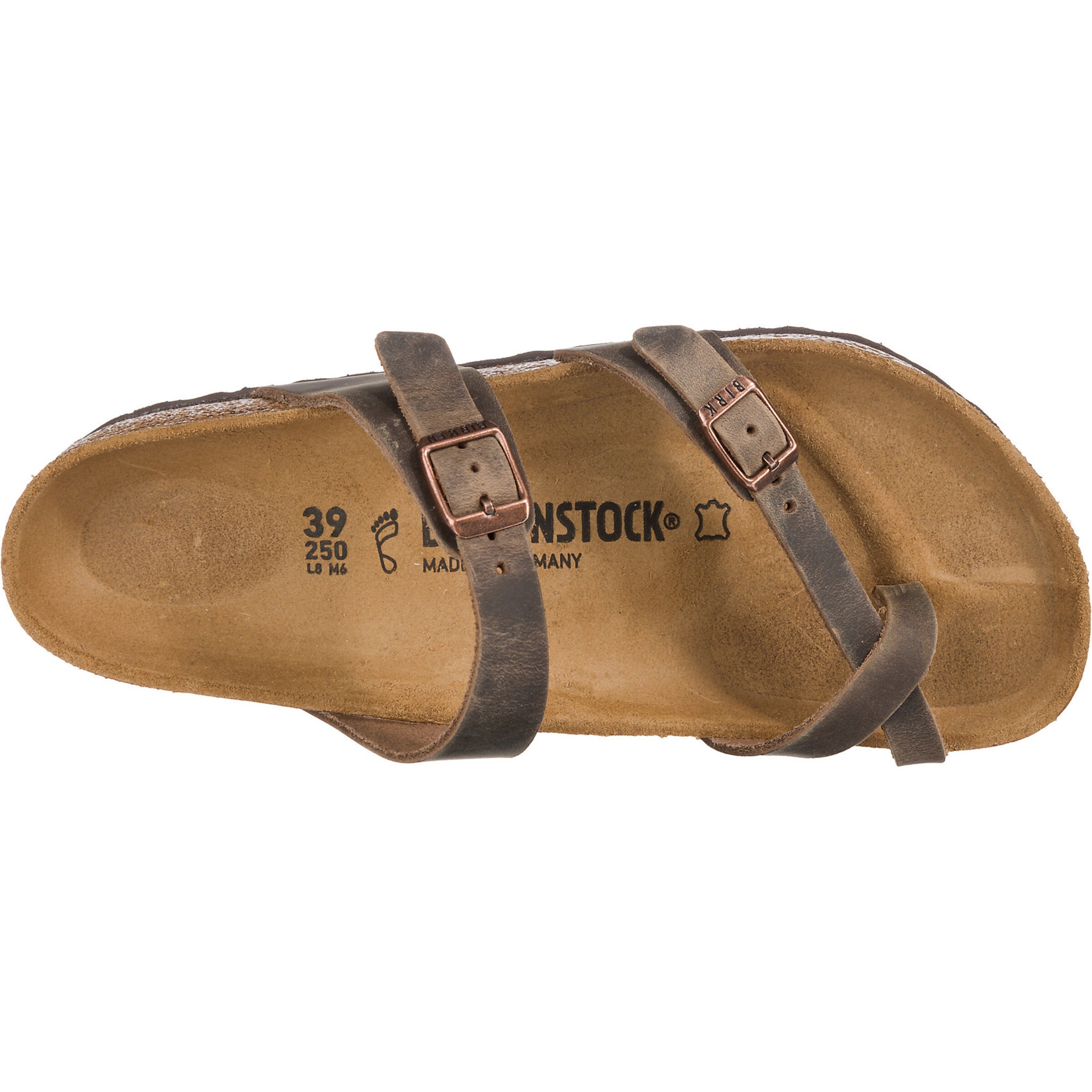 BIRKENSTOCK - Chinelos de dedo &#x27;Mayari&#x27; em castanho