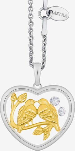 Astra Necklace 'LOVE BIRDS' in Silver: front