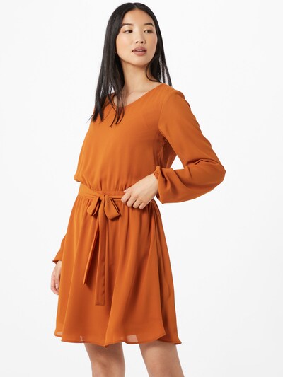 Vila Kleid In Hellbraun Dunkelorange About You 