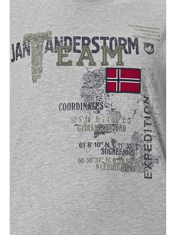Jan Vanderstorm Shirt 'Sölve' in Grijs