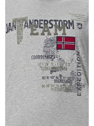 Jan Vanderstorm Shirt 'Sölve' in Grey