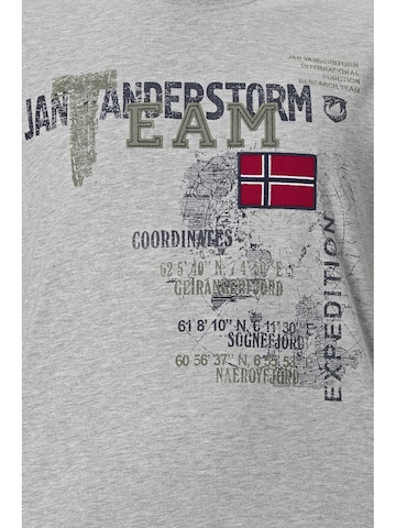 Jan Vanderstorm T-Shirt 'Sölve' in Grau