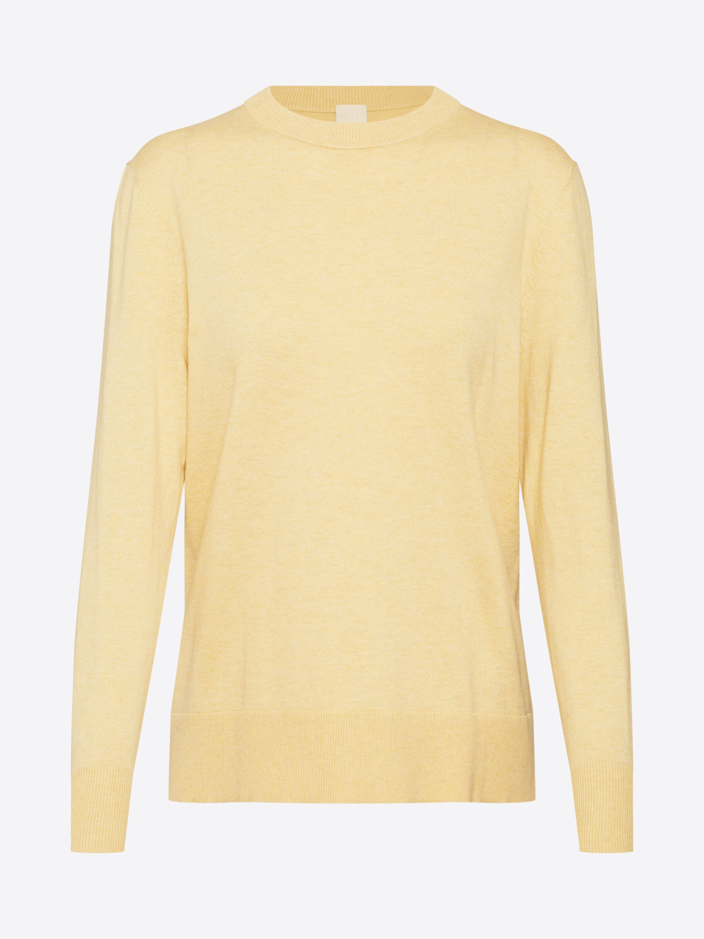 BOSS - Trui 'Ibinni' in de kleur Geel