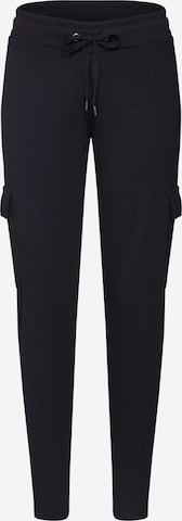 Noisy may Tapered Cargo Pants in Black: front