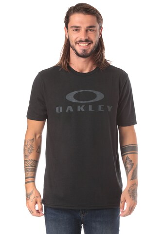 OAKLEY Regular Fit Funktionsskjorte 'O Bark' i sort: forside
