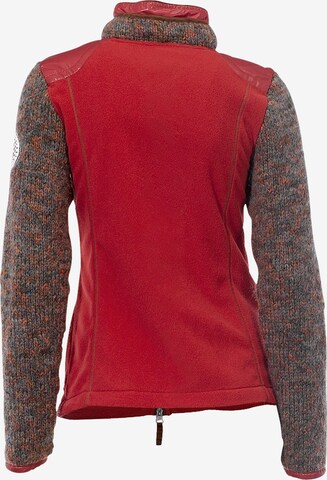 Veste en polaire heine en rouge