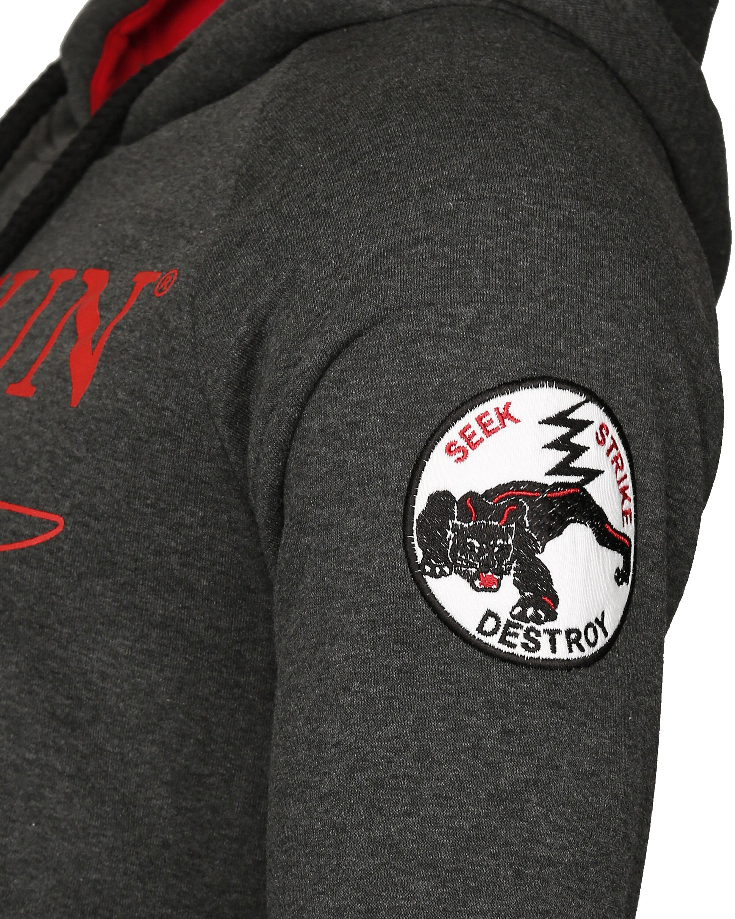 TOP GUN Sweater ' Defender ' in Grey