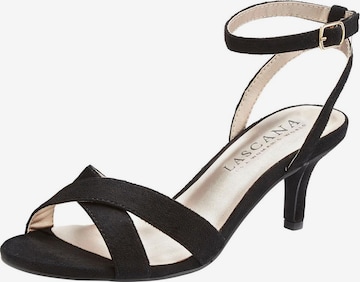 LASCANA - Sandalias en negro: frente