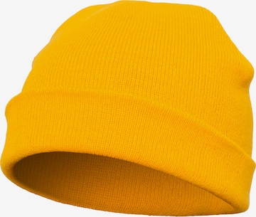 Bonnet 'Yupoong' Flexfit en jaune : devant