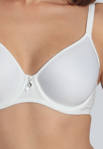 sassa T-shirt Bra 'PURE ANIMAL' in White