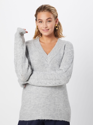 ABOUT YOU Sweater 'Milena' in Grey: front