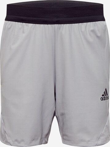 ADIDAS SPORTSWEAR Regular Workout Pants in Grey: front