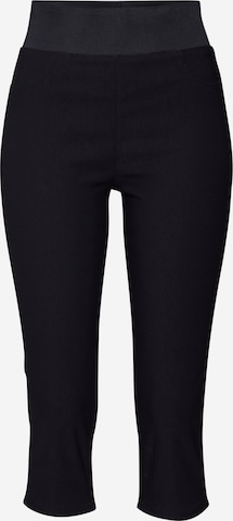 Skinny Pantaloni de la Freequent pe negru: față