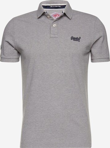 Superdry Shirt 'CLASSIC' in Grijs: voorkant