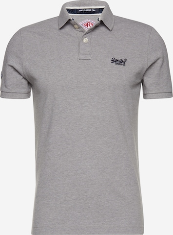 T-Shirt 'CLASSIC' Superdry en gris : devant