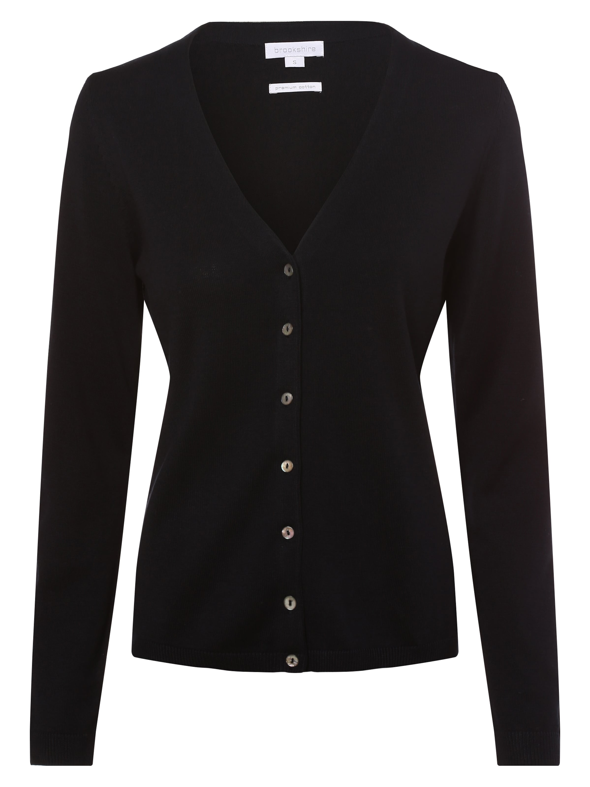 Brookshire Strickjacke in Schwarz: Vorderseite