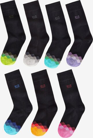 H.I.S Socken (7 Paar) in Schwarz: predná strana