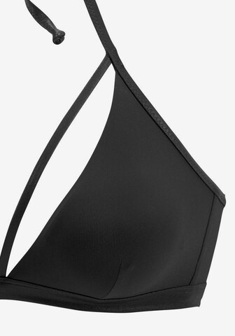 melns LASCANA T-krekla Bikini augšdaļa
