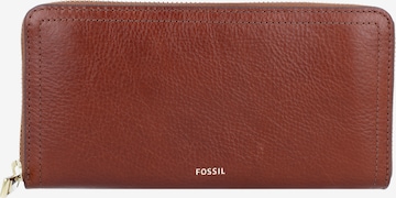 Porte-monnaies 'Logan' FOSSIL en marron : devant