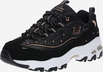 SKECHERS Sneakers laag 'D'lites' in Zwart: voorkant