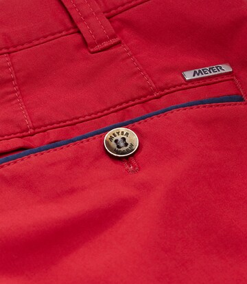 Regular Pantalon chino 'Oslo' MEYER en rouge