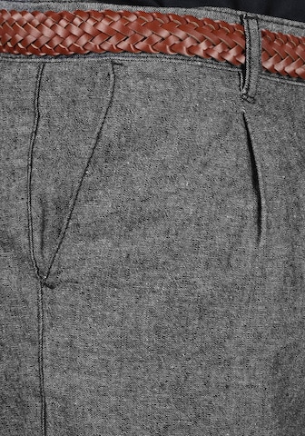 INDICODE JEANS Regular Bandplooibroek 'Ledian' in Grijs