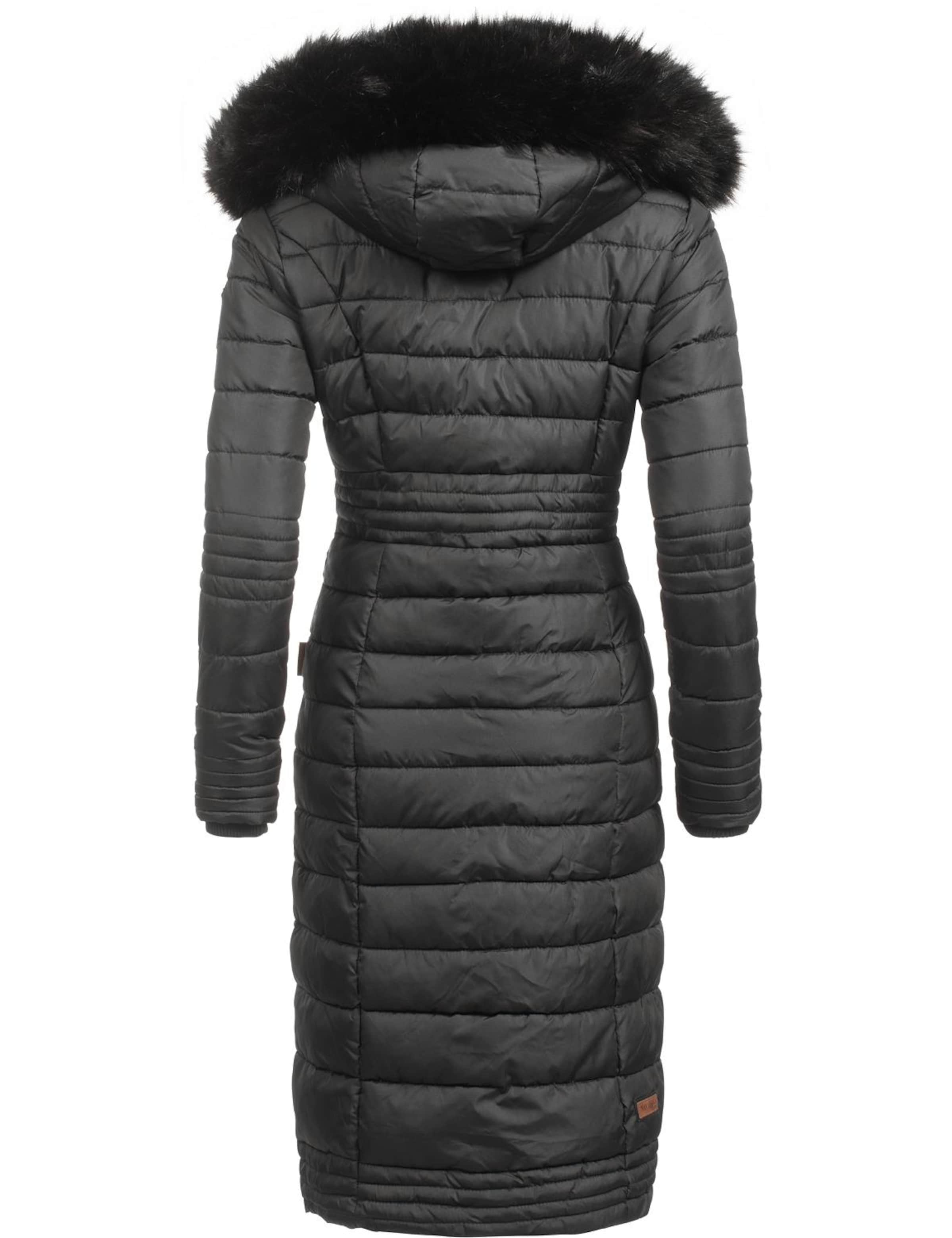 NAVAHOO Χειμερινό παλτό 'Umay' σε μαύρο